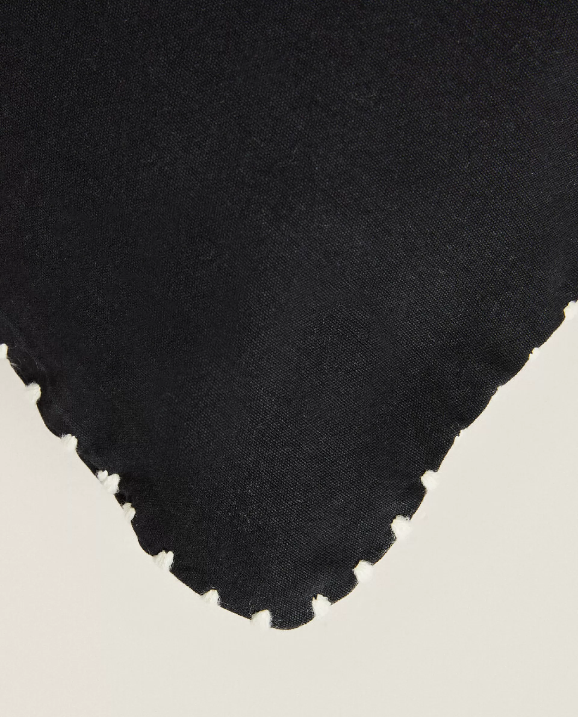 ZARA Home Throw Pillow Cover Black Sale