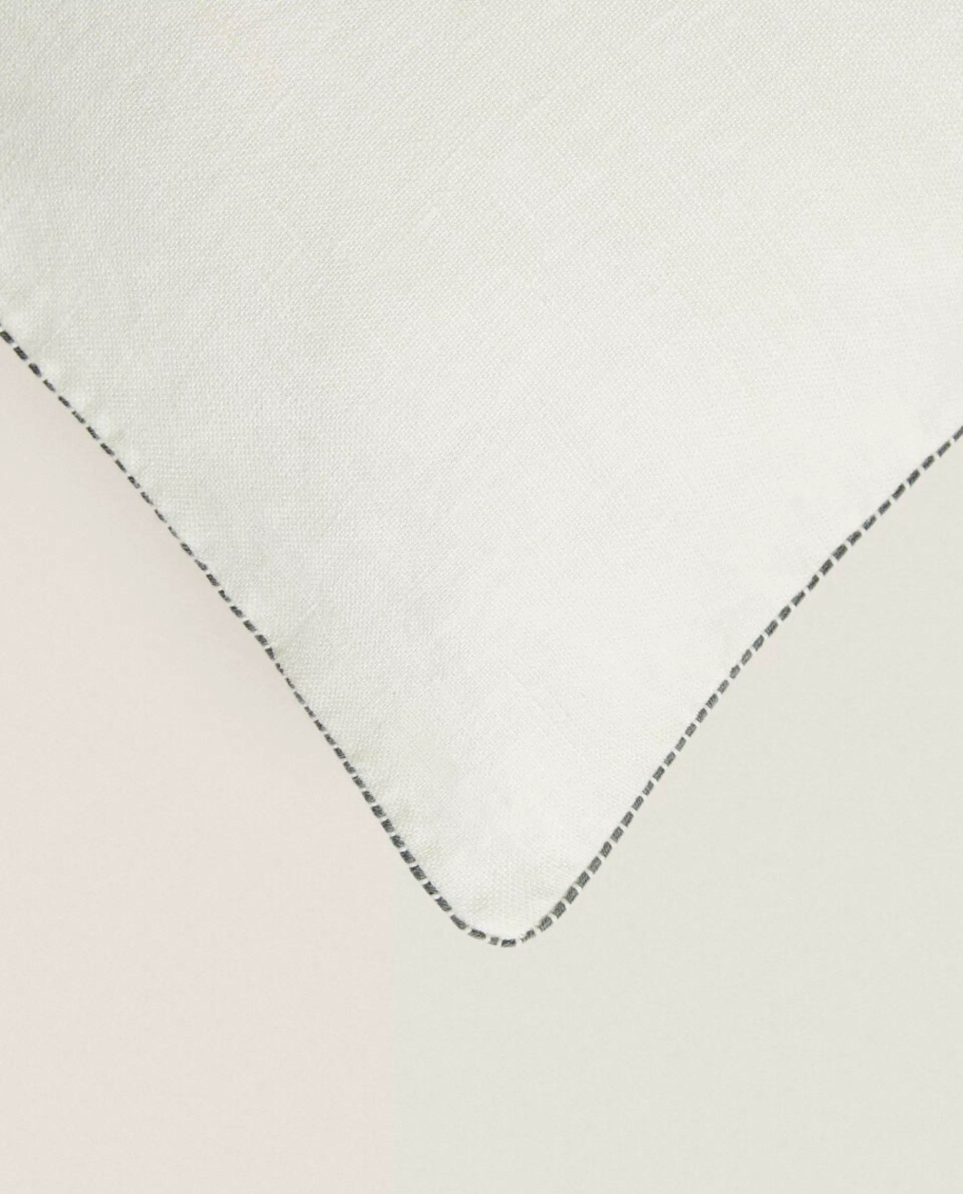 ZARA Home Throw Pillow Cover With Backstitching White Cheap