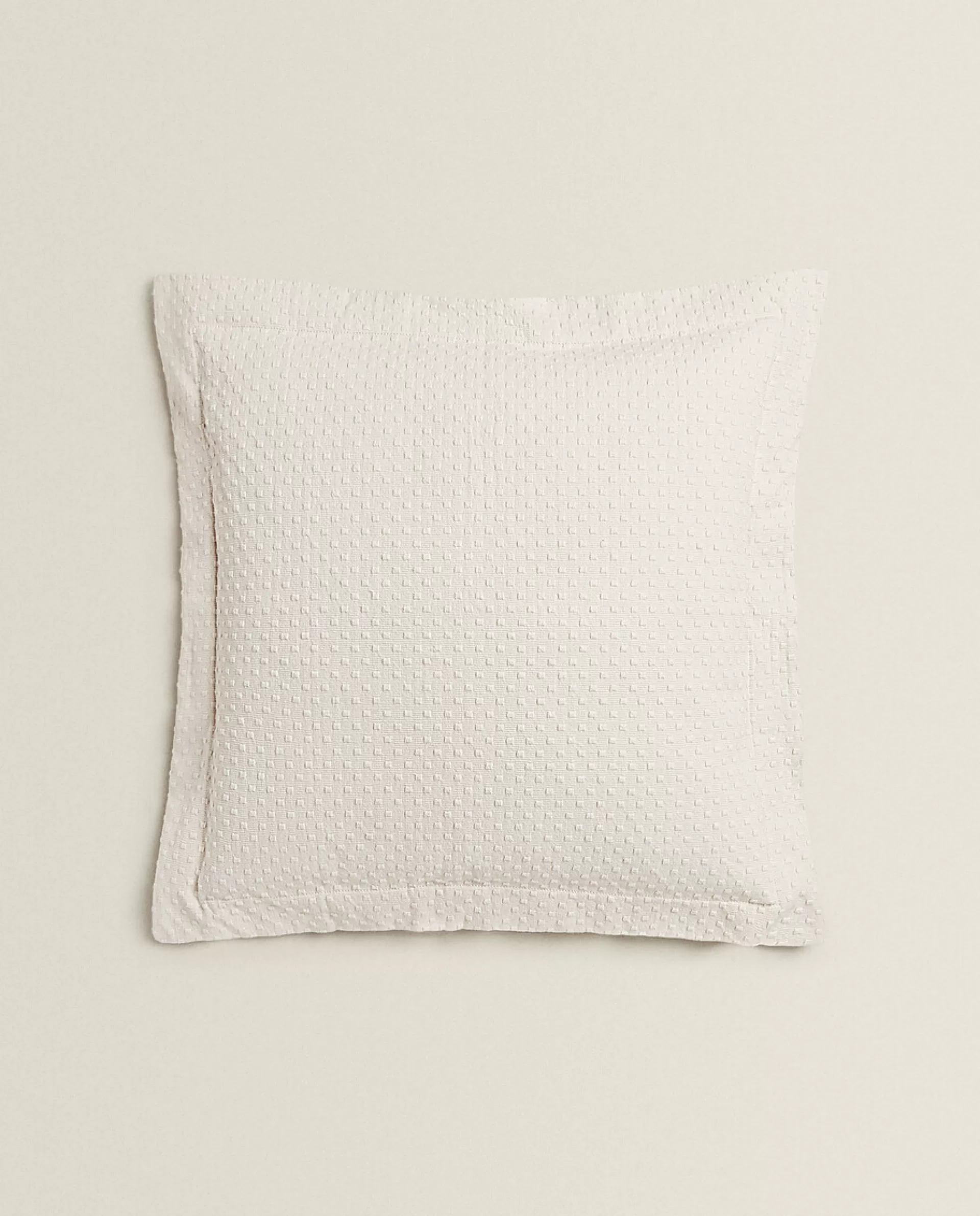 ZARA Home Throw Pillow Cover With Polka Dot Design Beige Discount