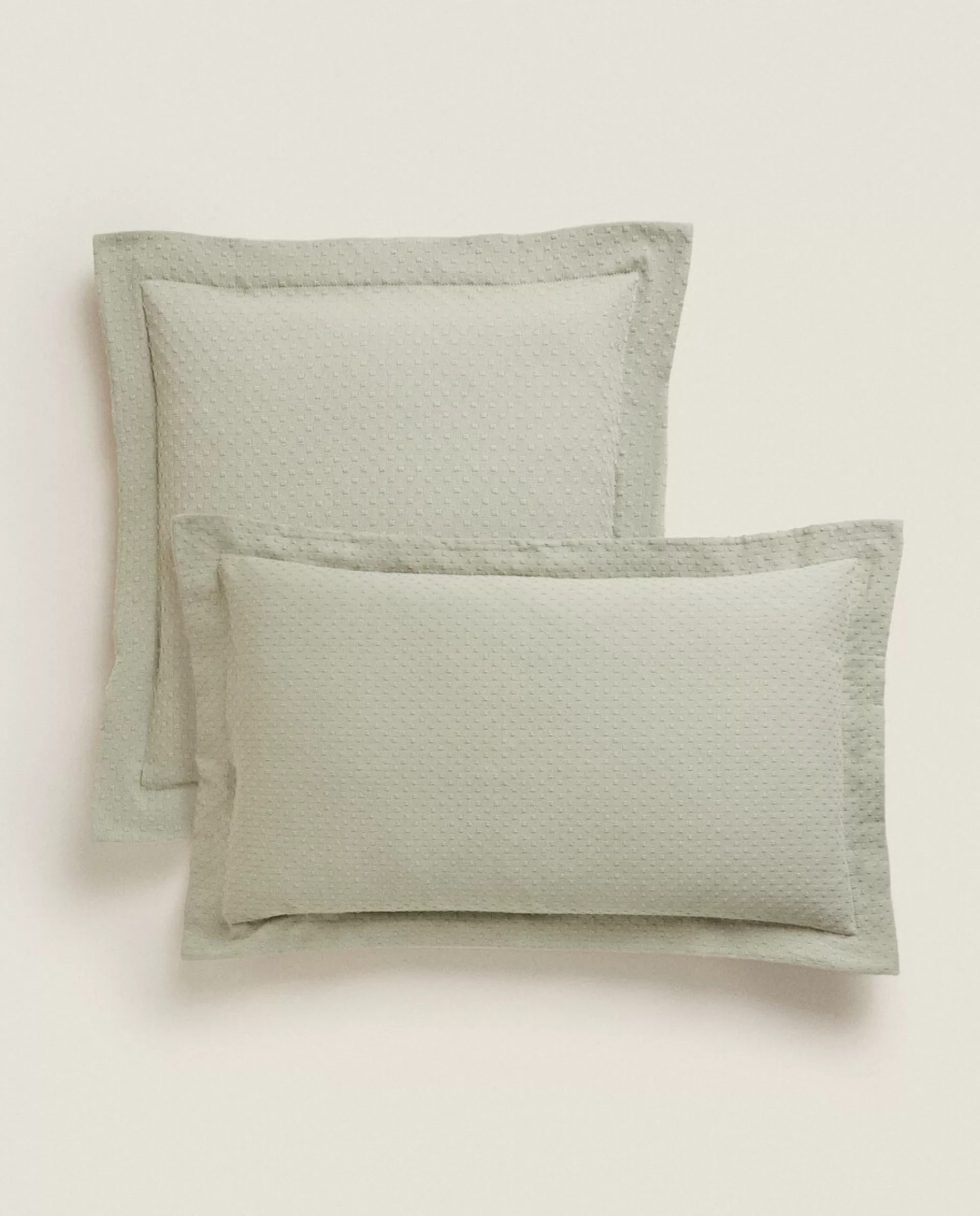 ZARA Home Throw Pillow Cover With Polka Dot Design Green Hot