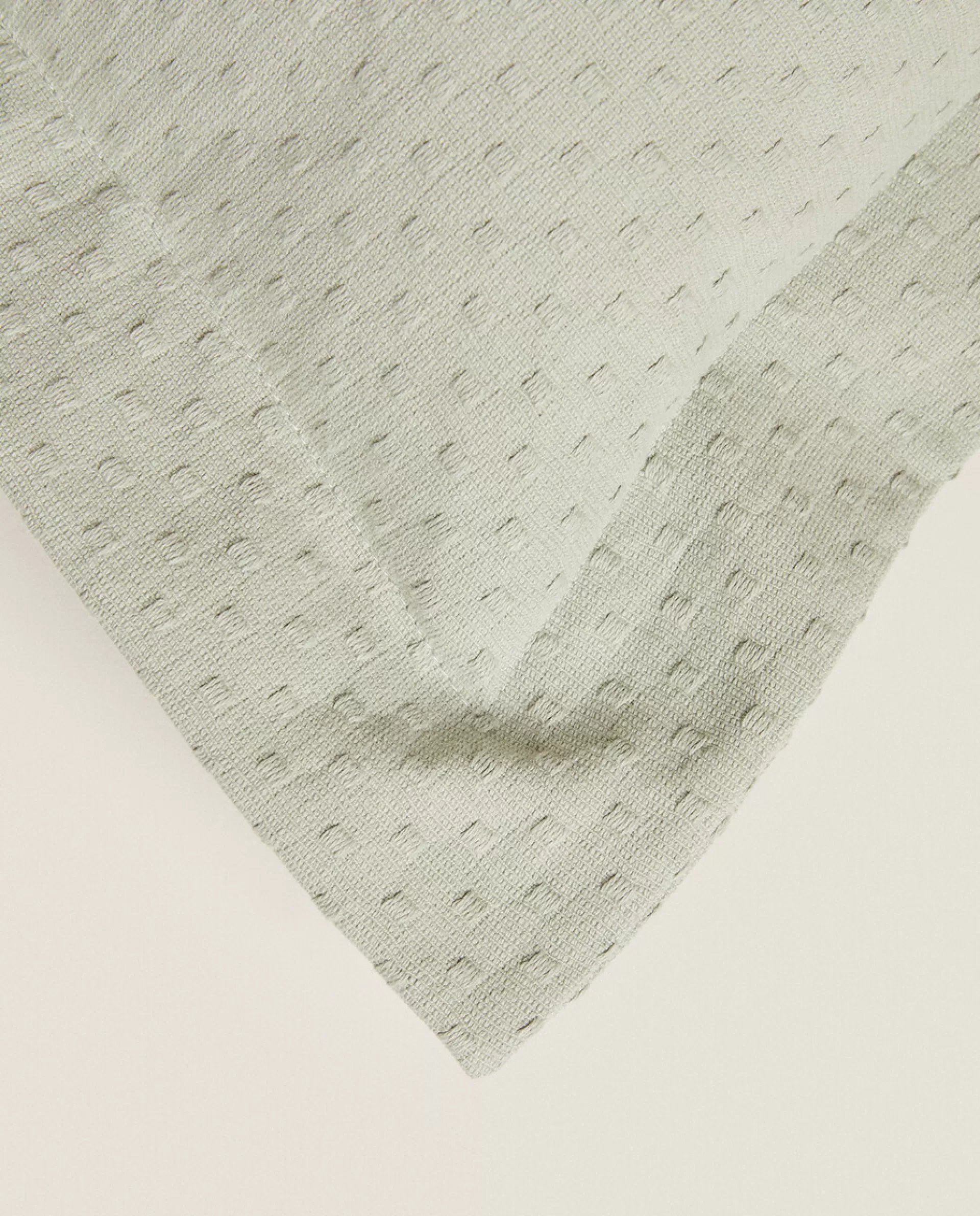 ZARA Home Throw Pillow Cover With Polka Dot Design Green Hot