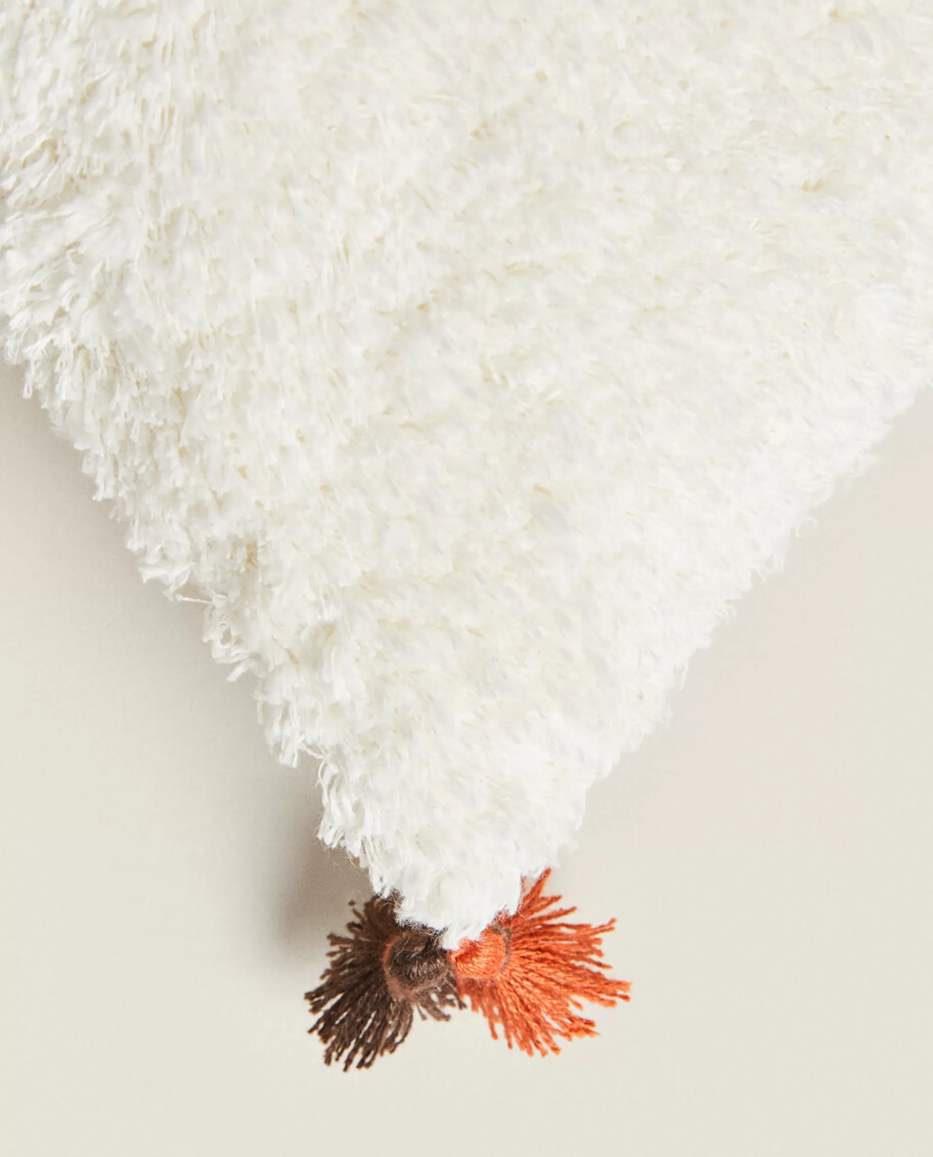 ZARA Home Throw Pillow Cover With Tassels Cream Best