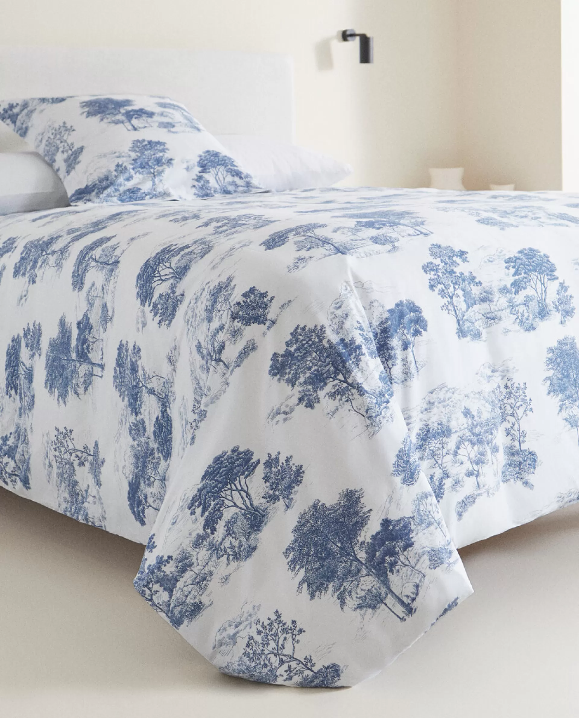 ZARA Home Toile De Jouy Duvet Cover Blue Cheap