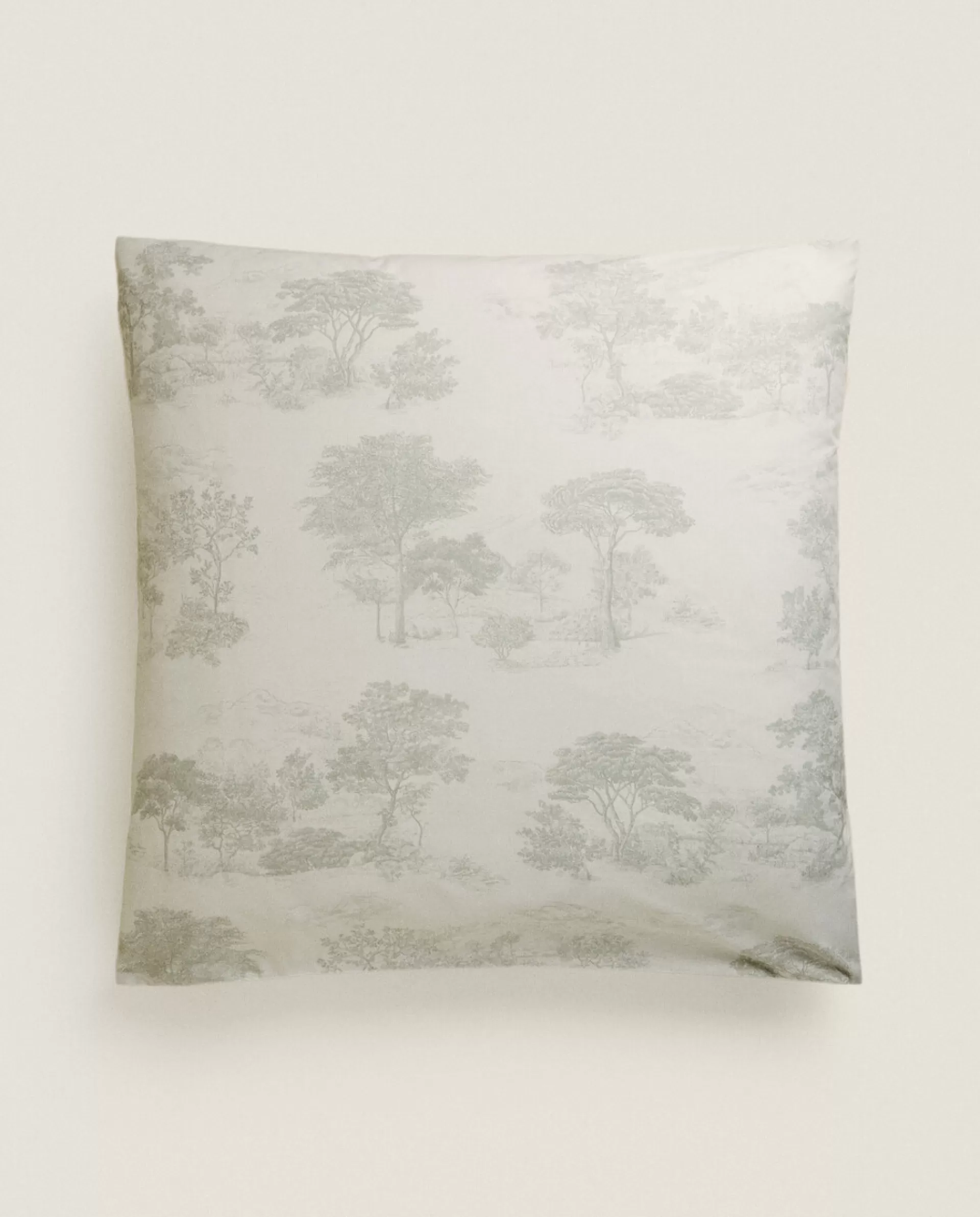 ZARA Home Toile De Jouy Pillowcase Green Outlet