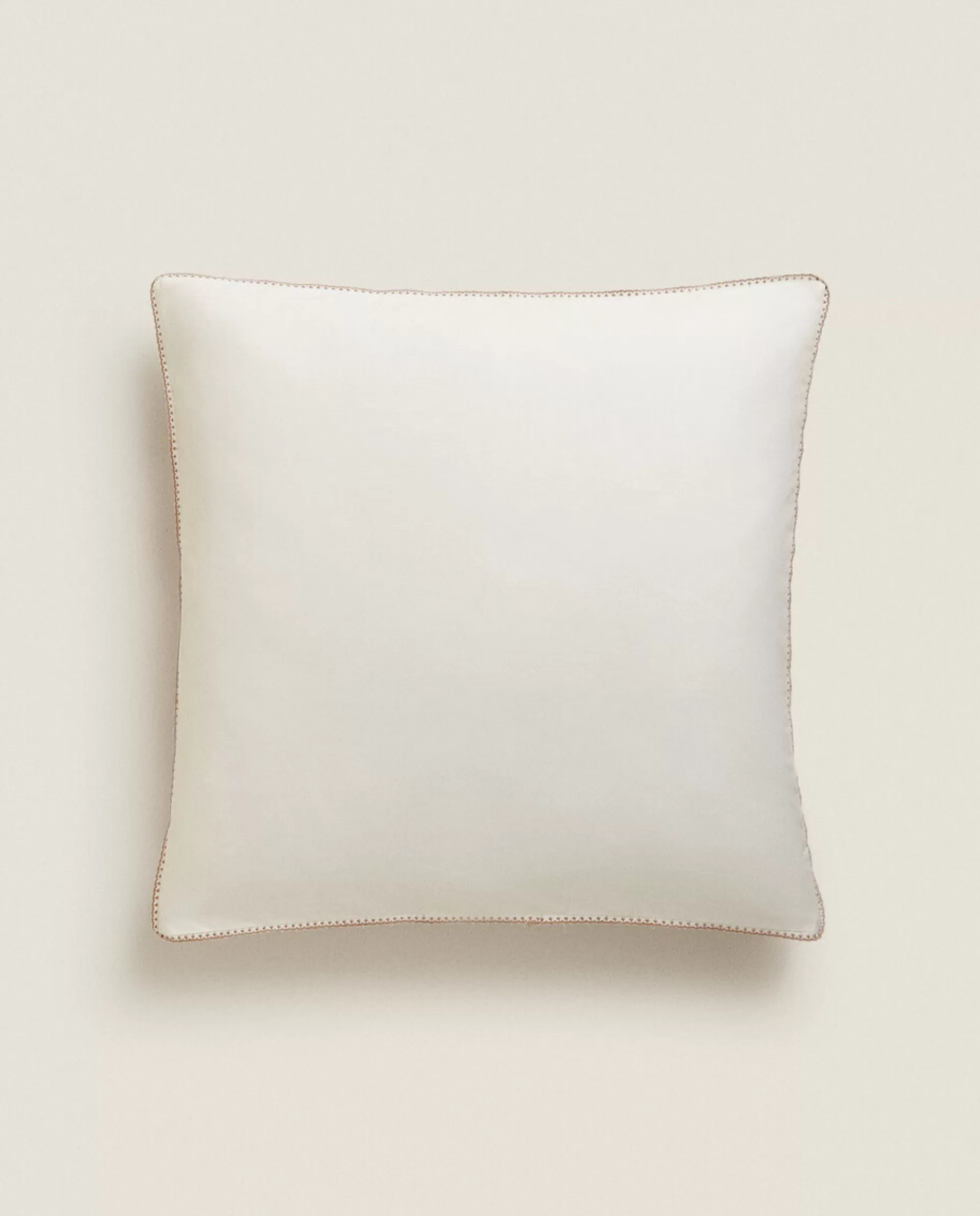 ZARA Home Topstitched Pillowcase Oyster White Outlet