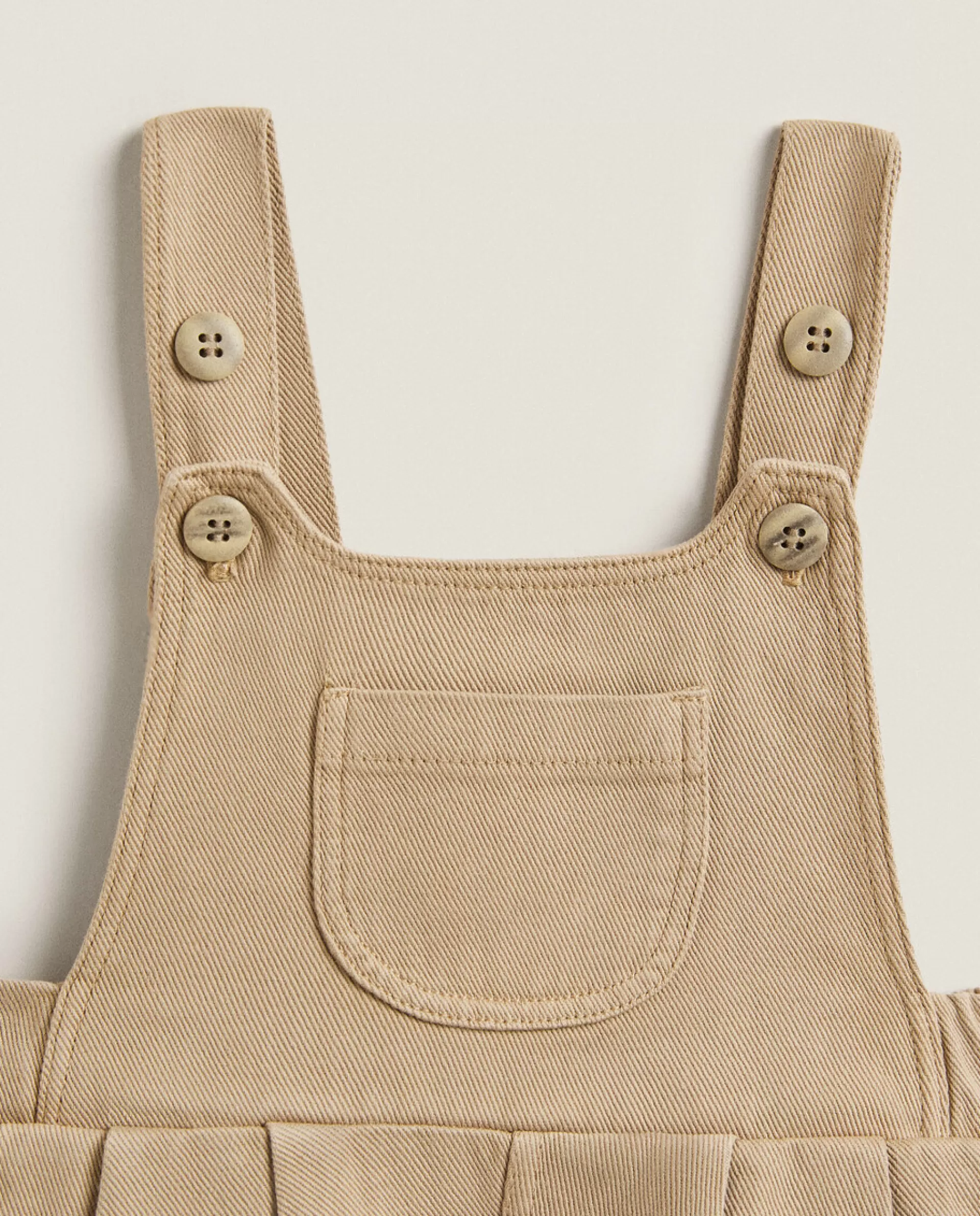 ZARA Home Twill Overalls Brown Hot