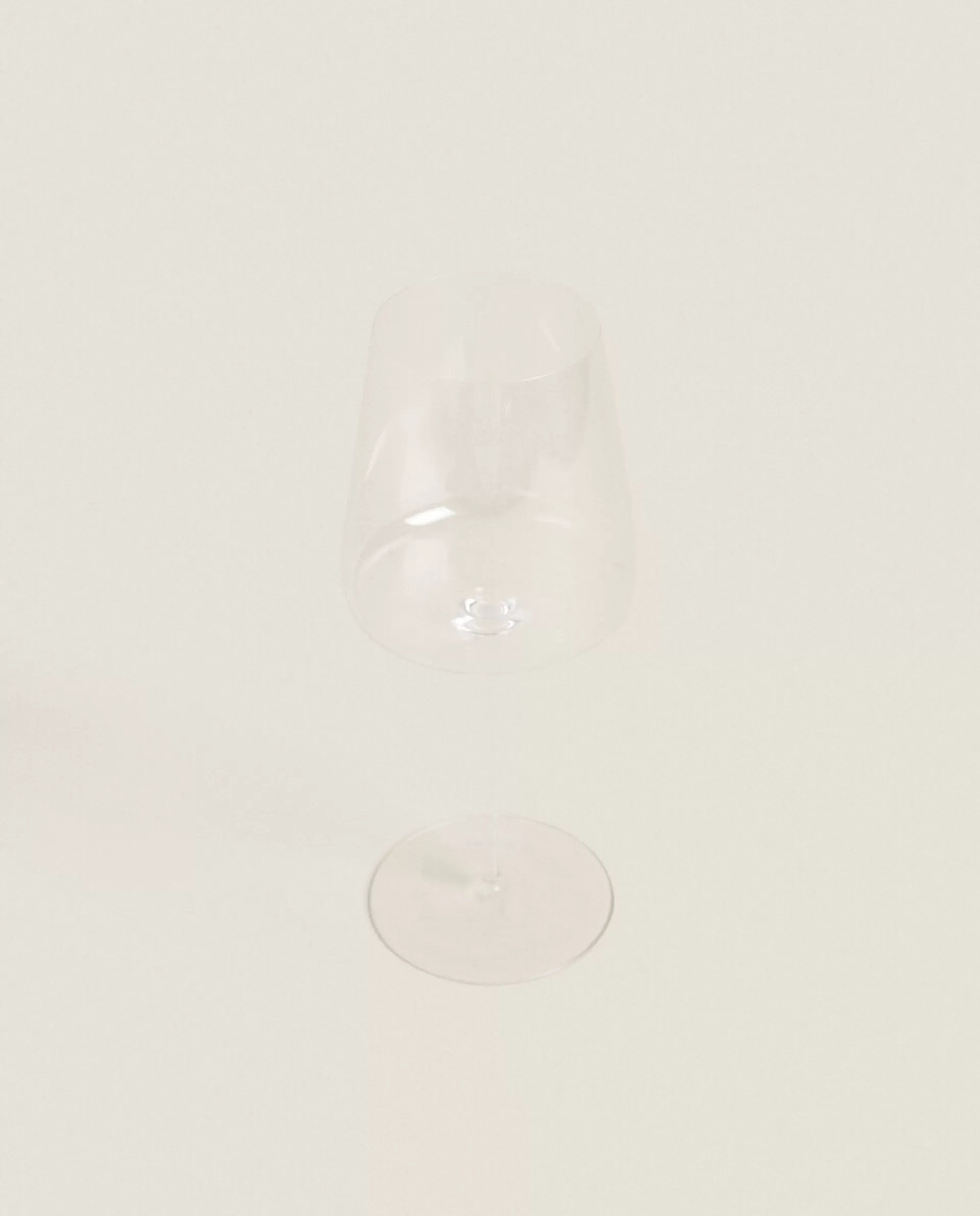 ZARA Home Ultra Lightweight Glass Wine Glass Transparent New