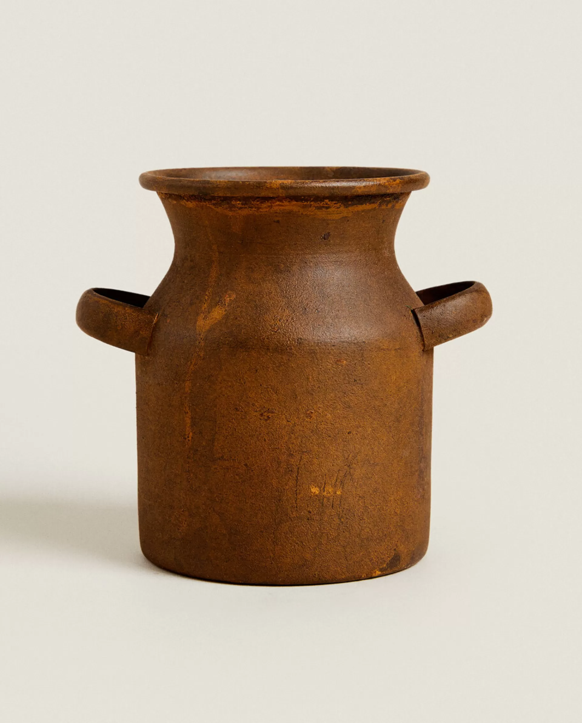 ZARA Home Vase With Handles Brown Fashion