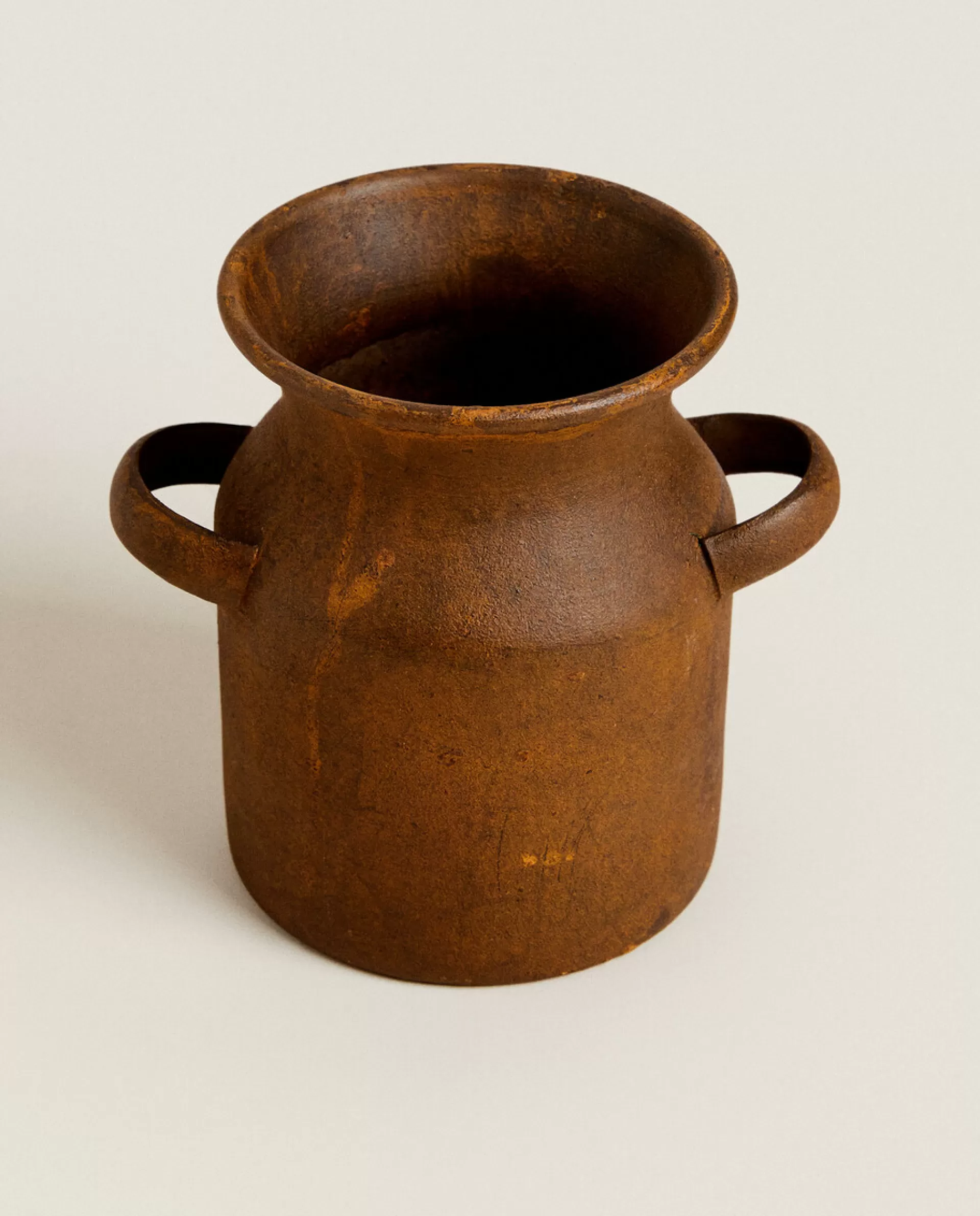 ZARA Home Vase With Handles Brown Fashion