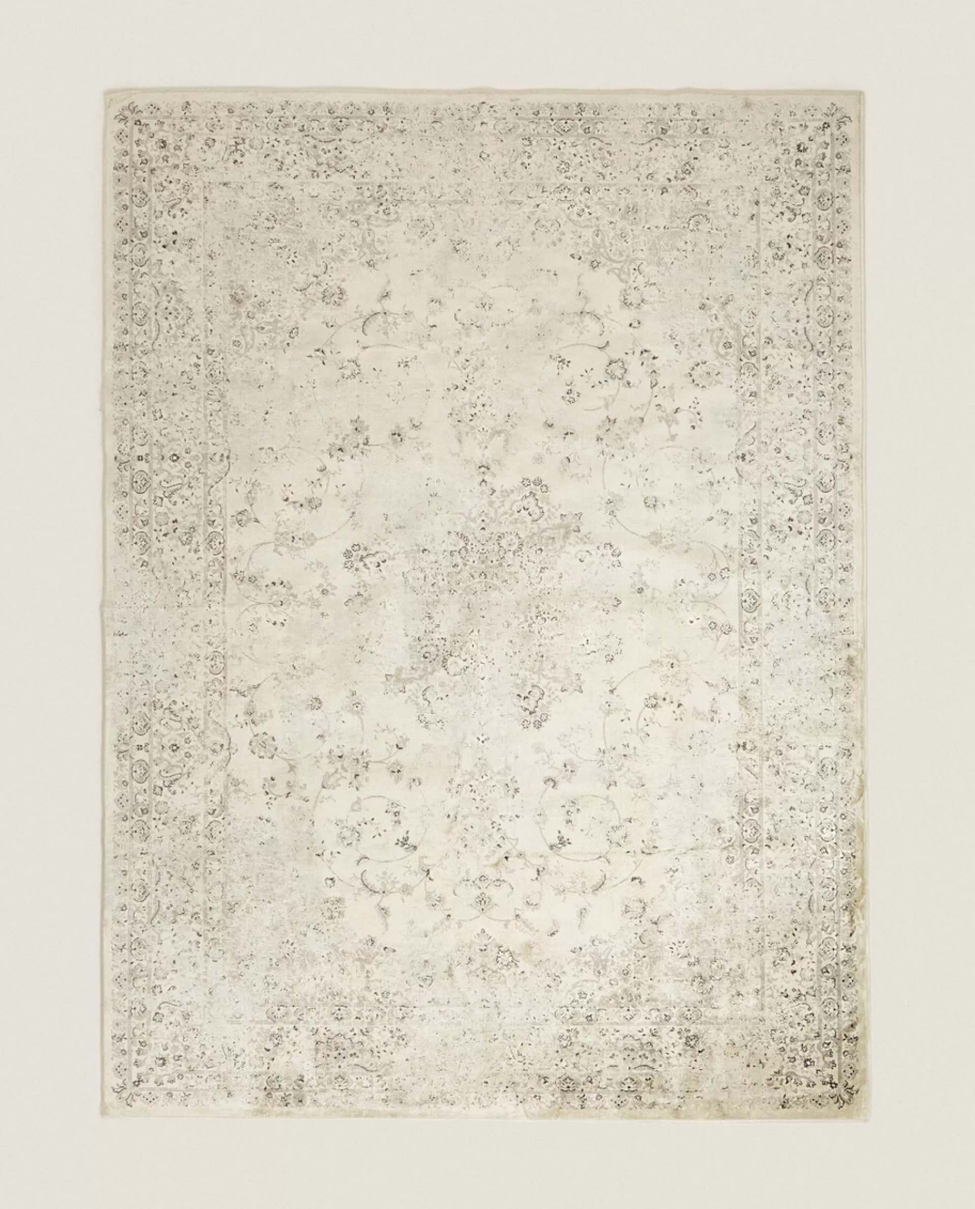 ZARA Home Vintage-Effect Rug Beige Flash Sale