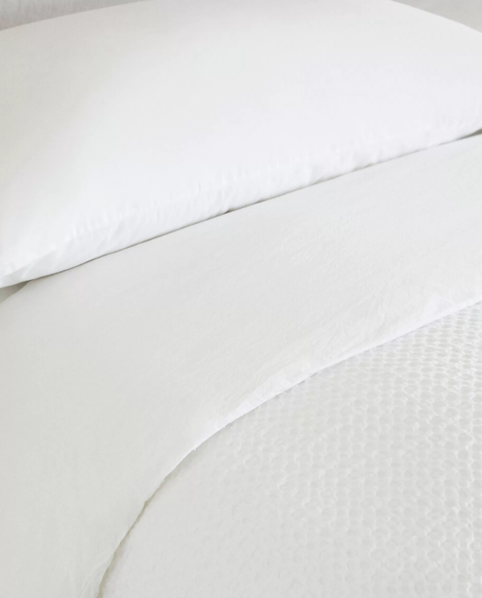 ZARA Home Waffle-Knit Duvet Cover White Store