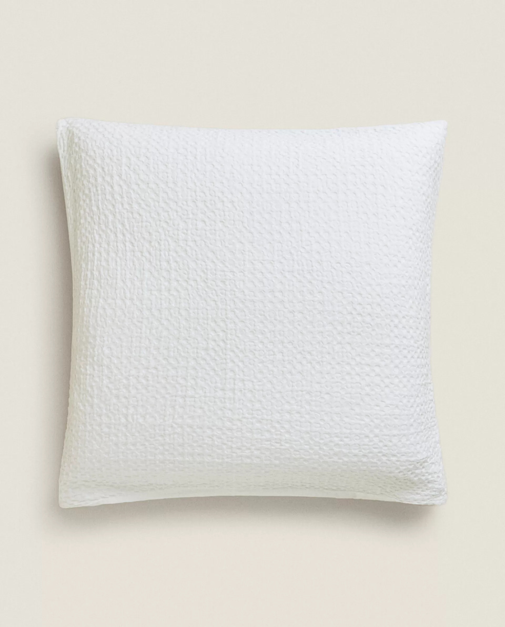 ZARA Home Waffle-Knit Pillowcase White Store