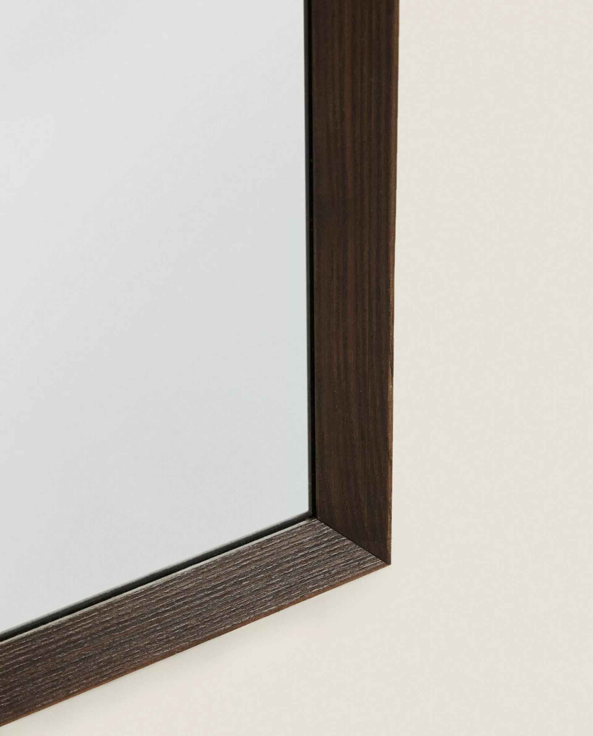 ZARA Home Wall Mirror With Beveled Frame Brown Online
