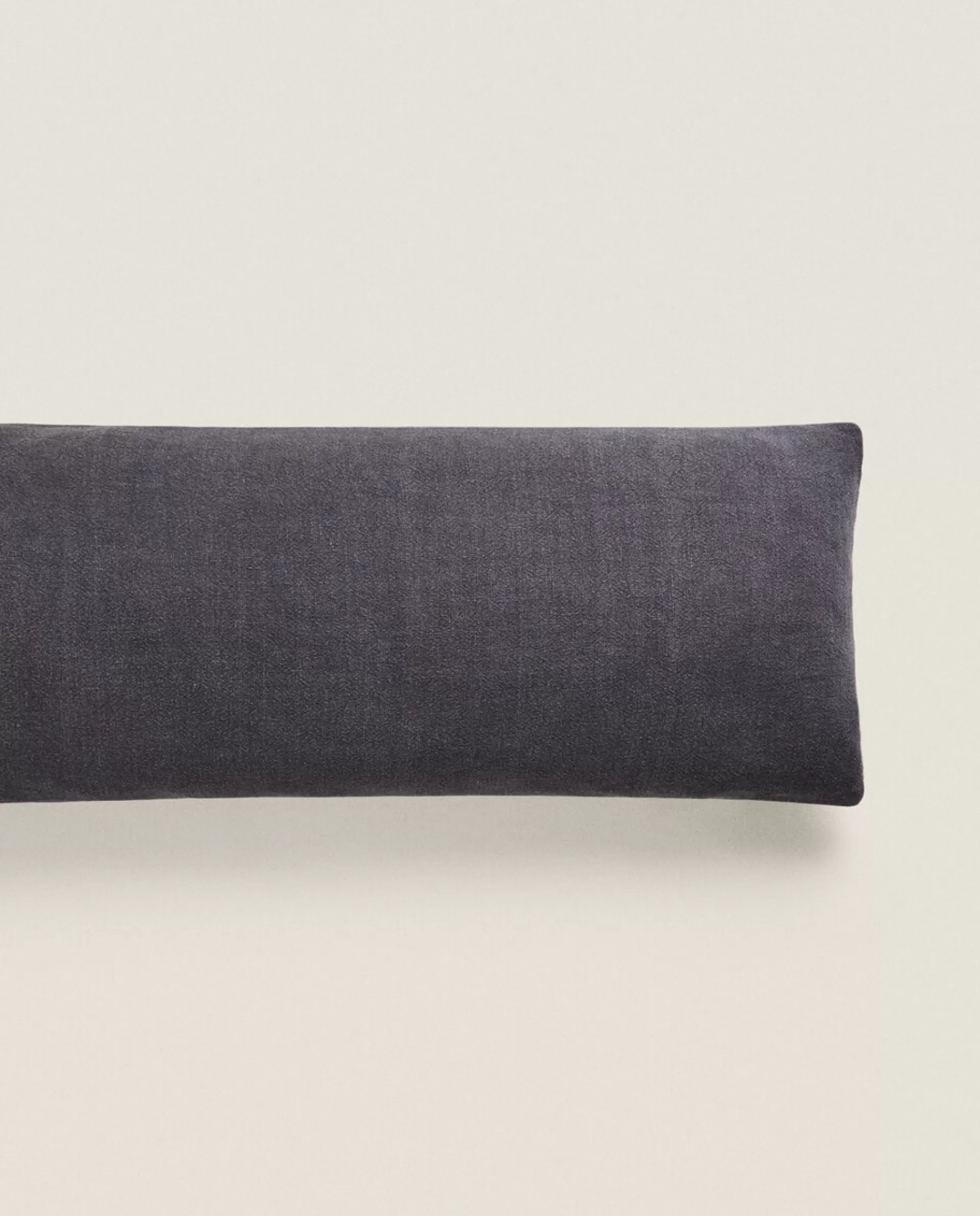 ZARA Home Washed Linen Throw Pillow Cover Mid-Blue Hot