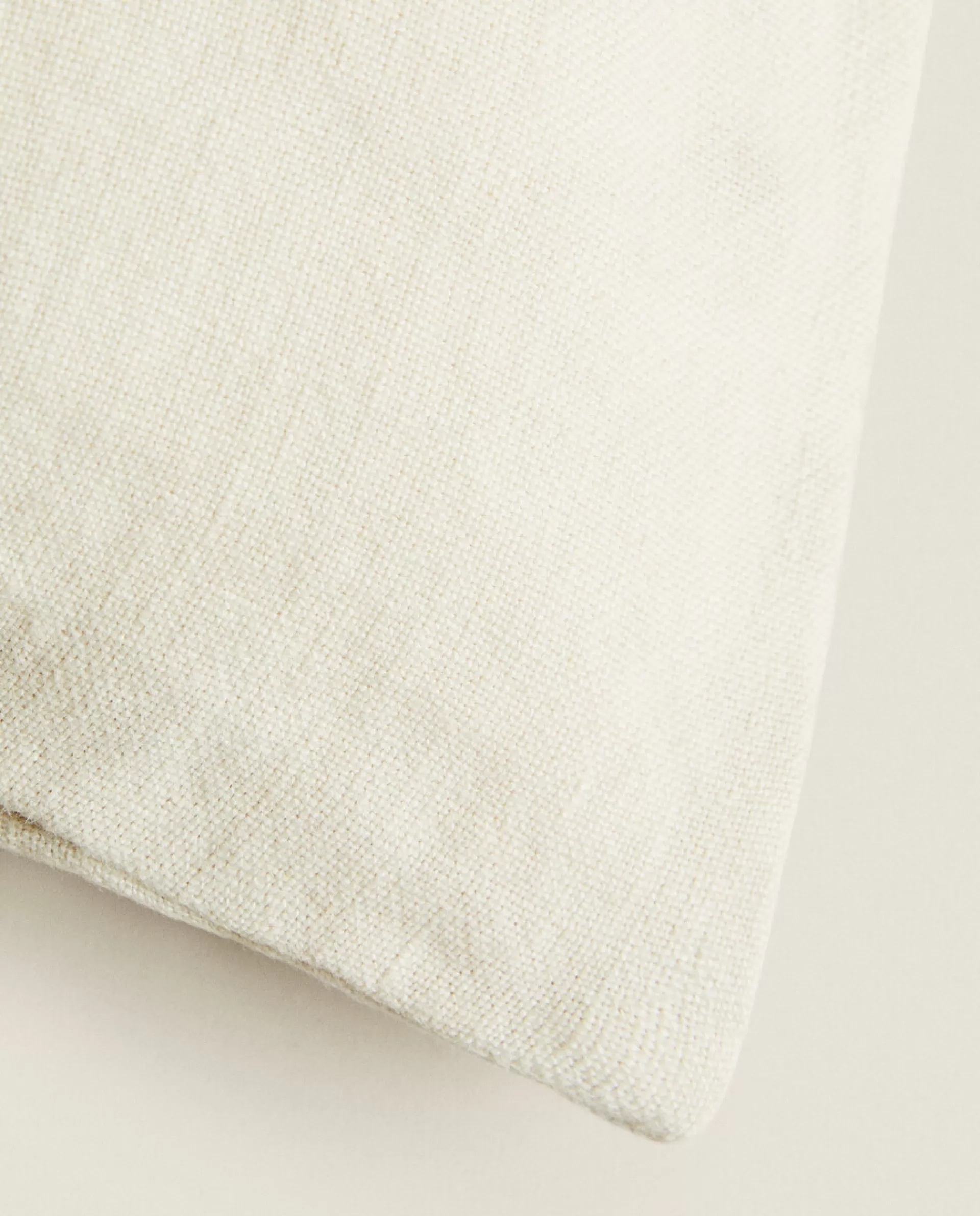 ZARA Home Washed Linen Throw Pillow Cover Sand Discount