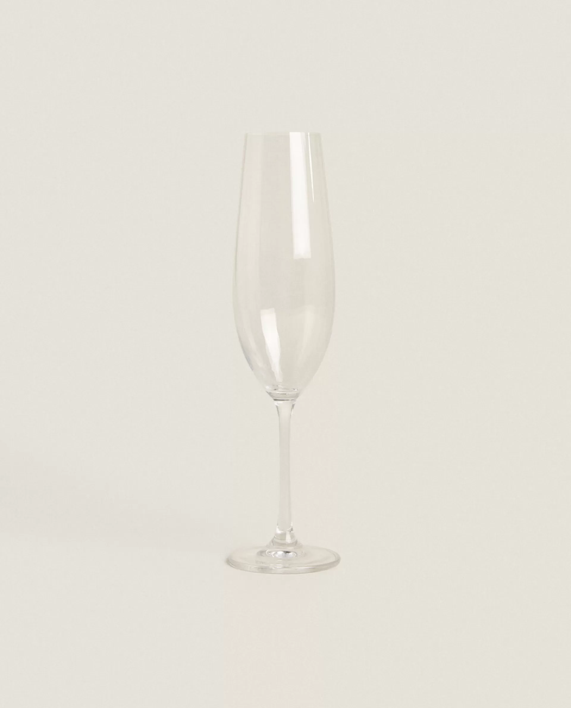 ZARA Home Wavy Flute Glass Transparent Flash Sale