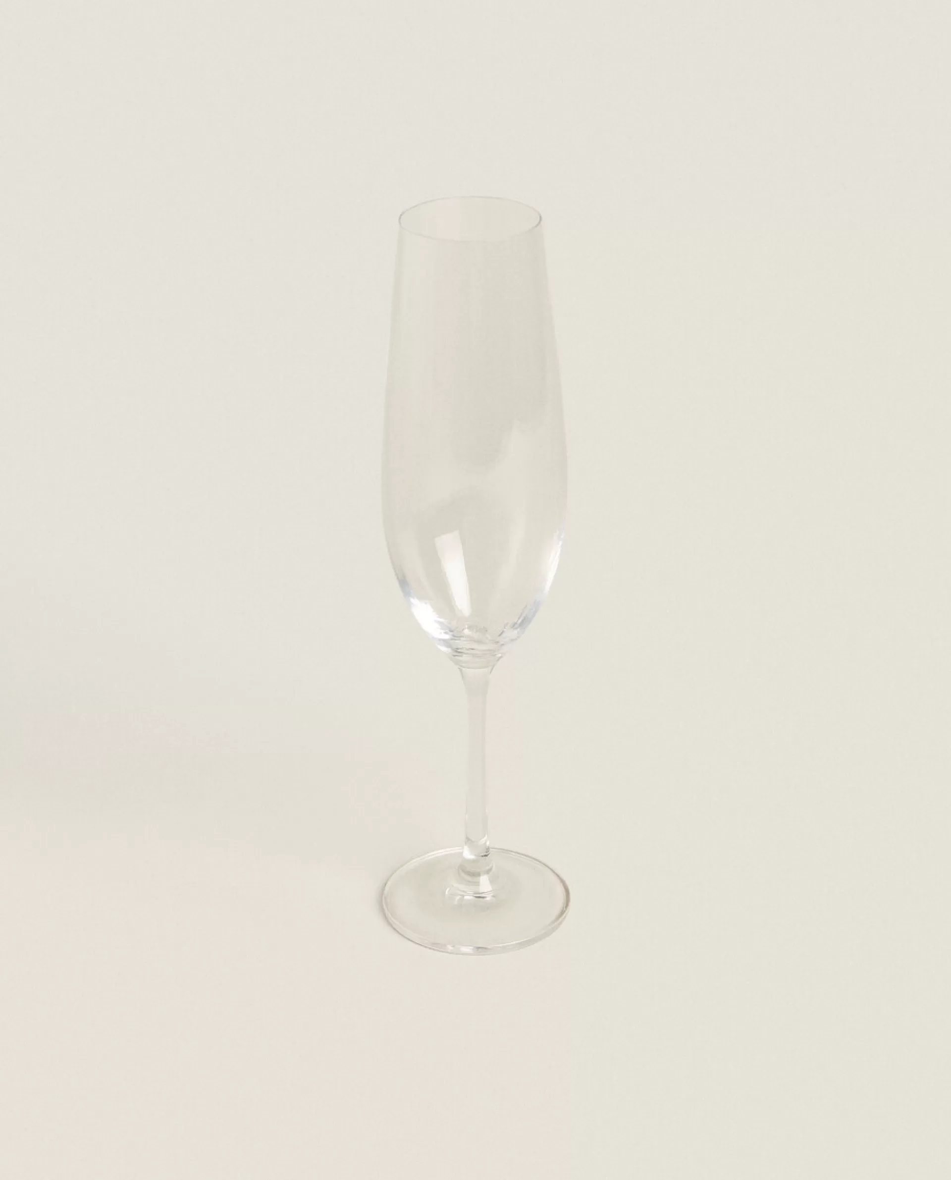 ZARA Home Wavy Flute Glass Transparent Flash Sale
