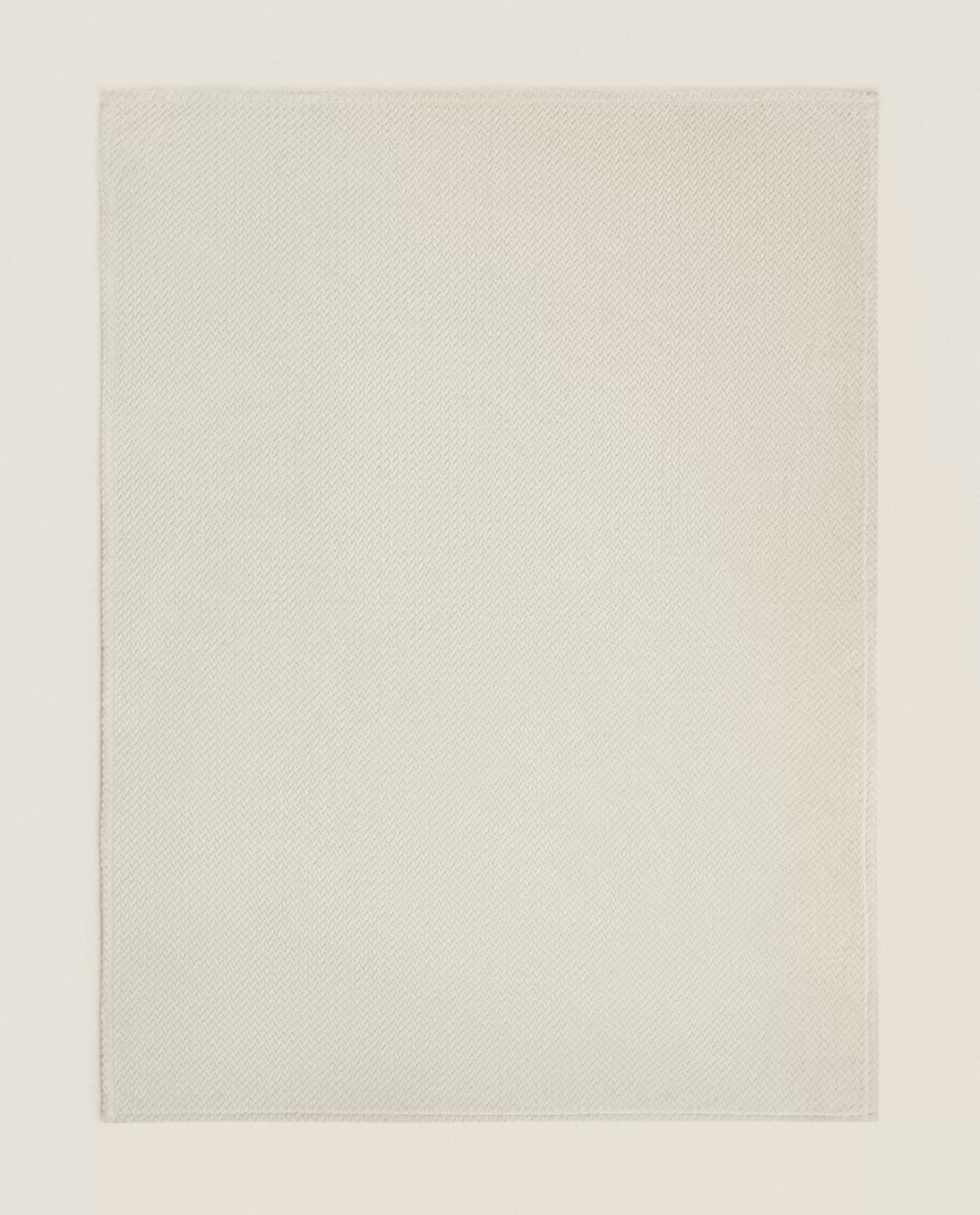 ZARA Home Weave Textured Fleece Blanket Cream Best Sale