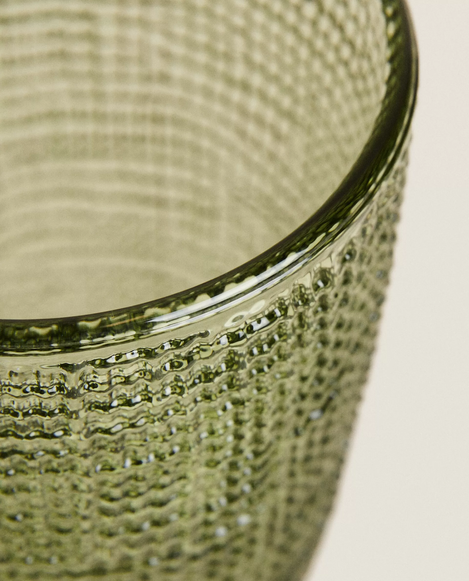 wine_glass_with_raised_design_3-1.webp ZARA Home Wine Glass With Raised Design Green Discount