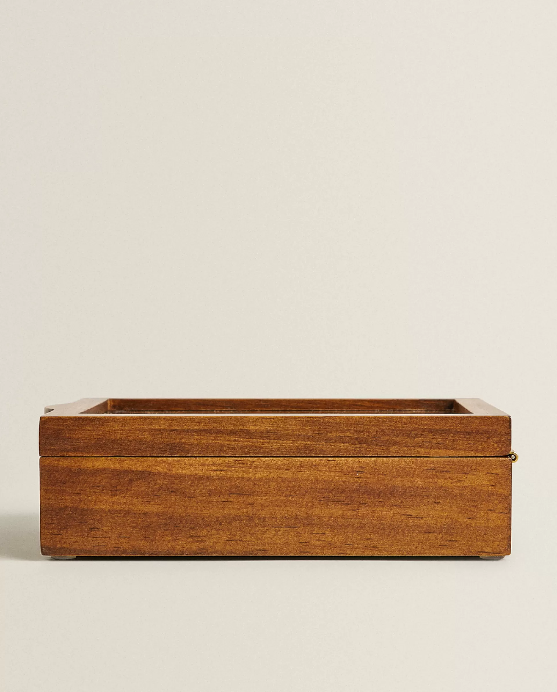 ZARA Home Wood And Linen Jewelry Box Brown Shop