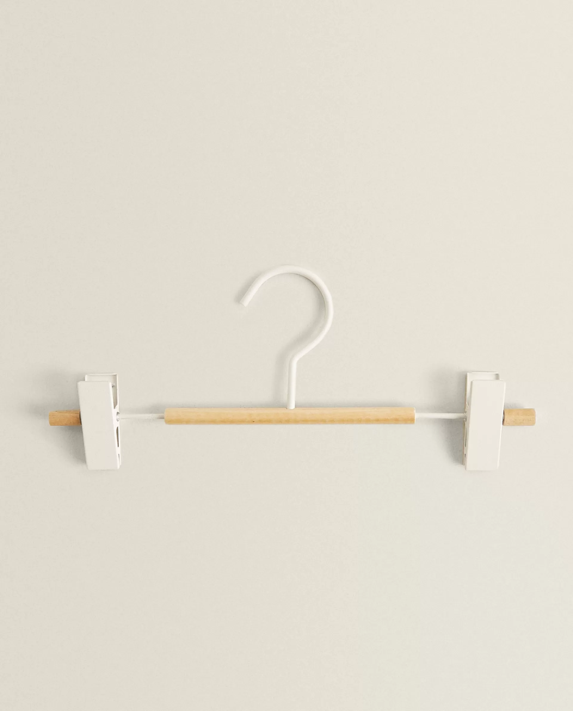 ZARA Home Wood And Metal Skirt Hanger (Set Of 2) White Best