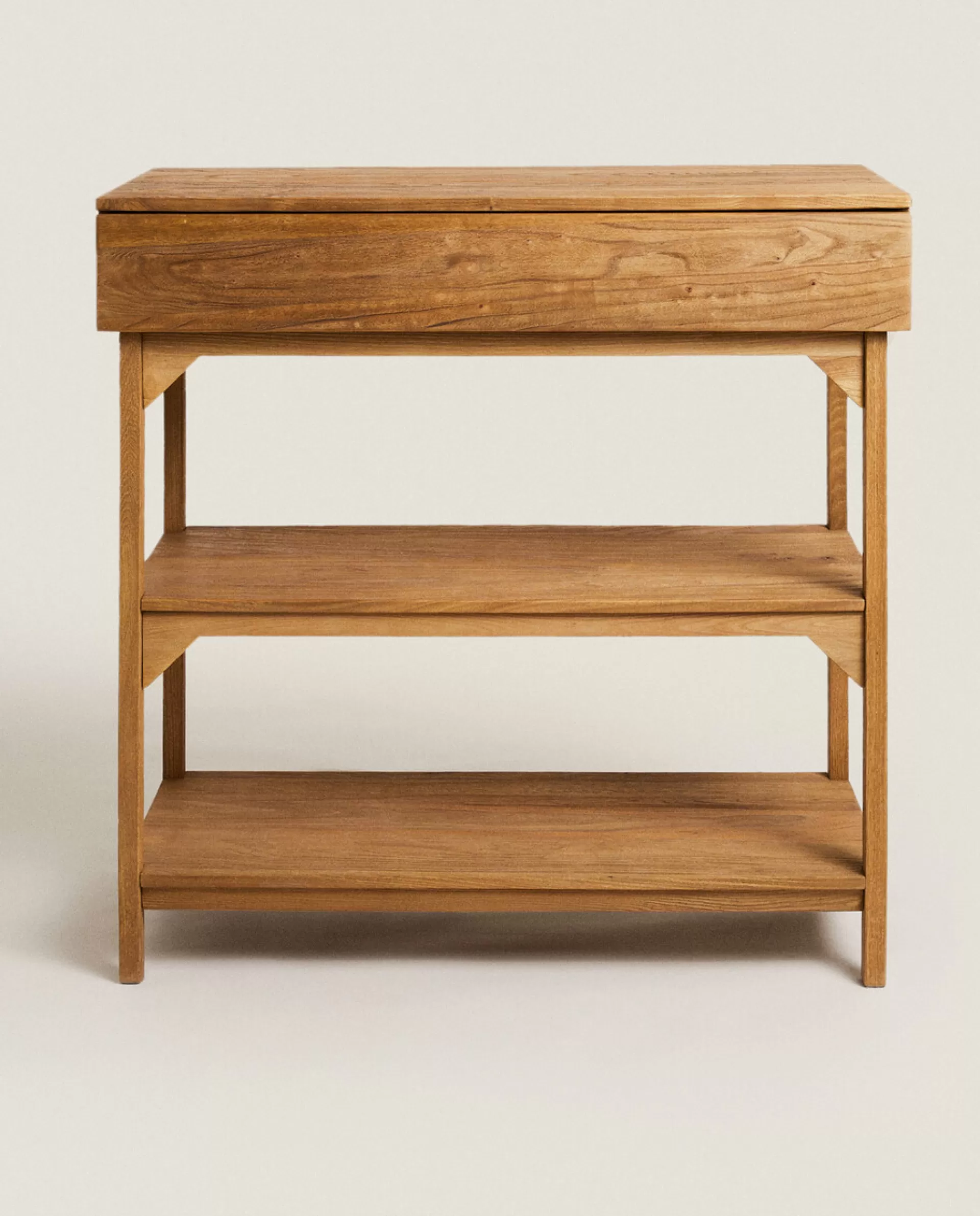 ZARA Home Wooden Storage Unit Natural Colour Discount