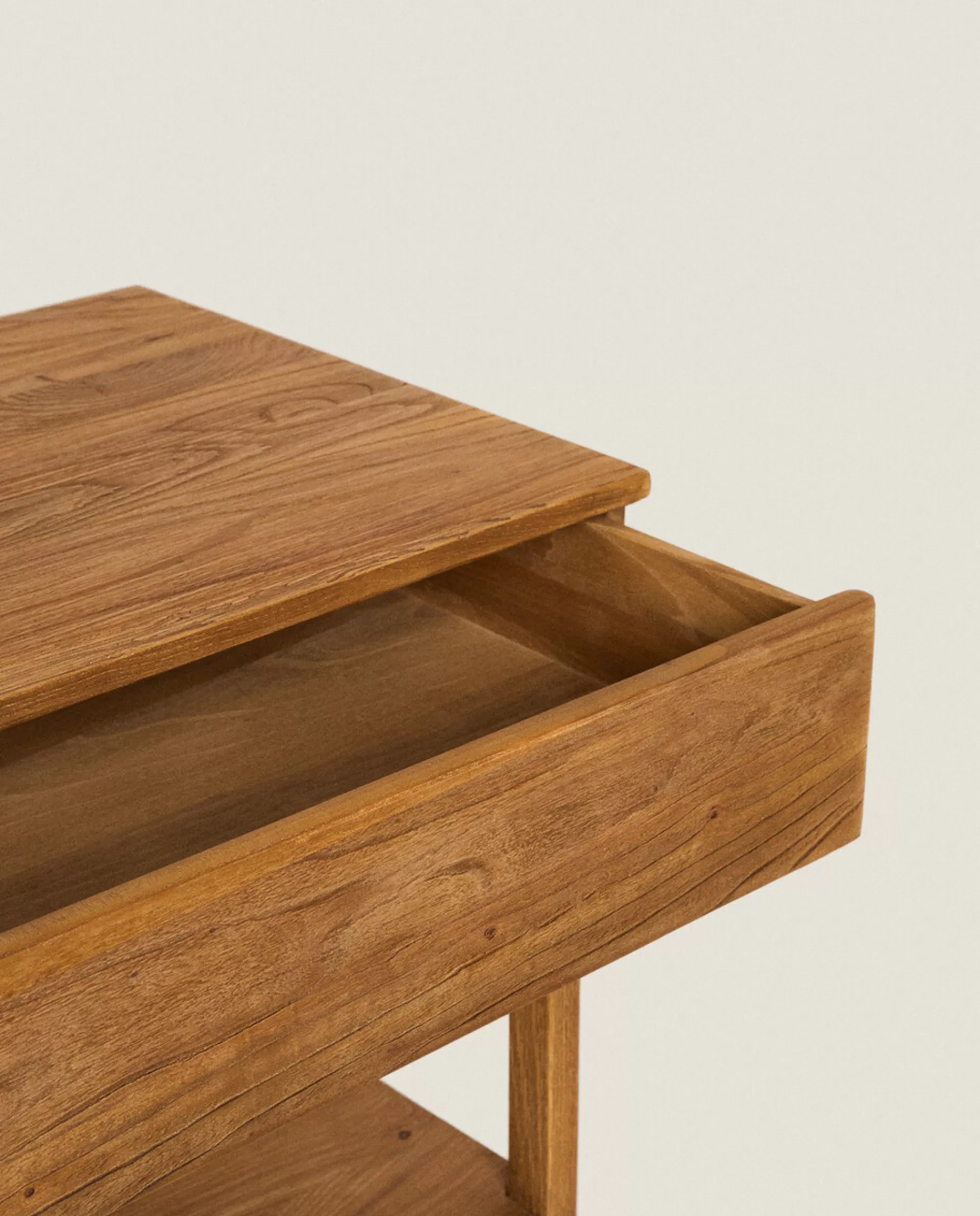 ZARA Home Wooden Storage Unit Natural Colour Discount