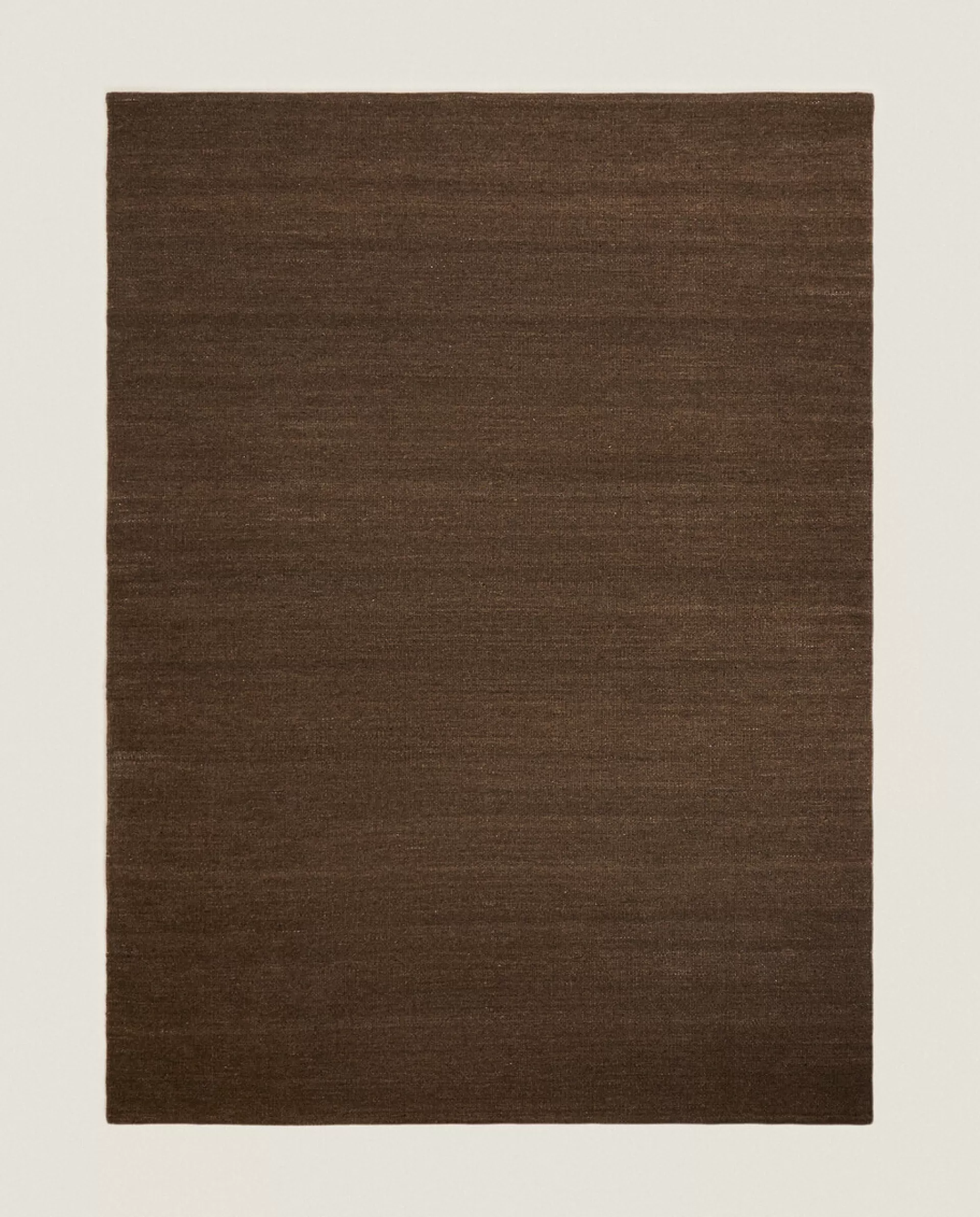 ZARA Home Wool And Cotton Rug Brown Cheap