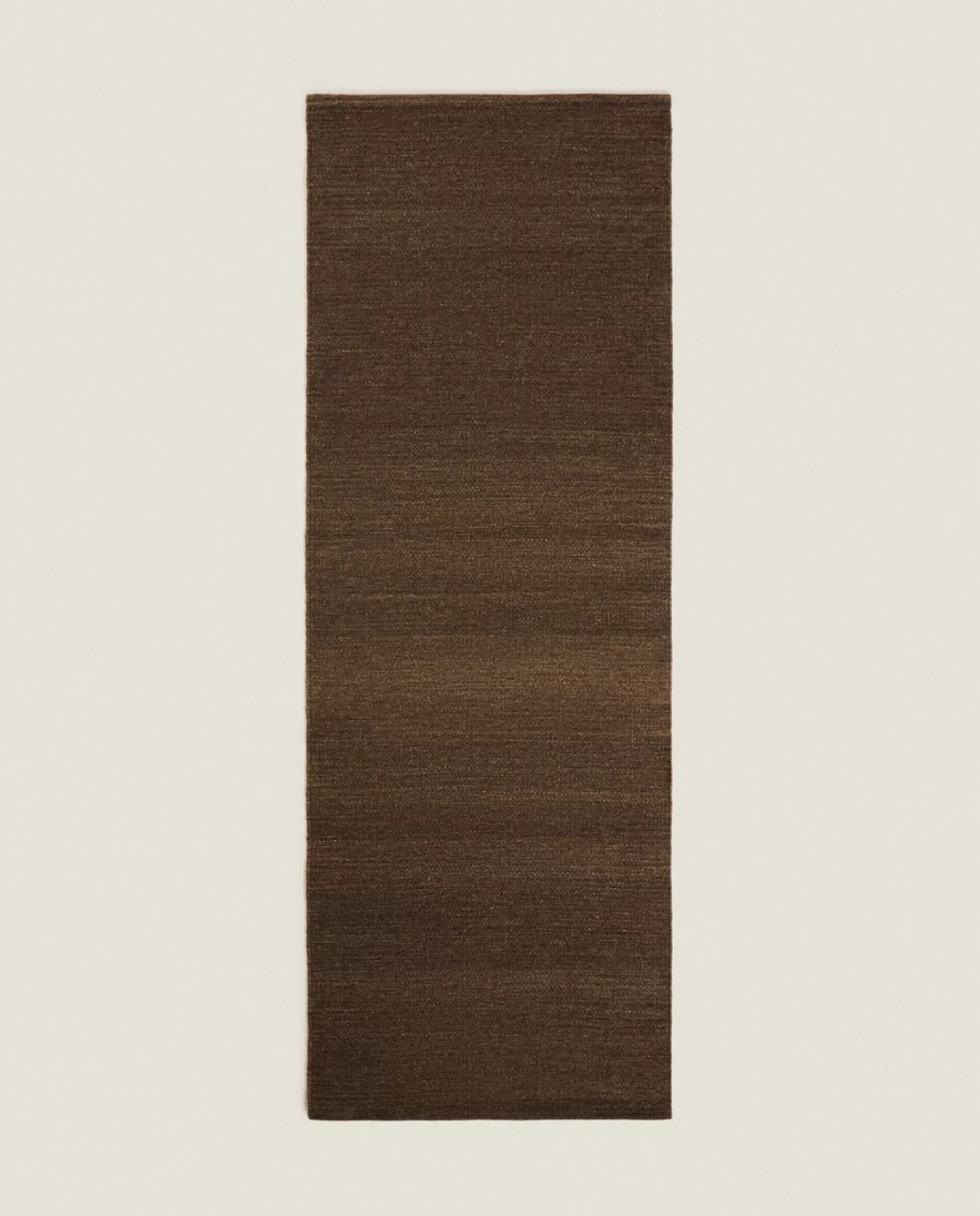 ZARA Home Wool And Cotton Rug Brown Cheap