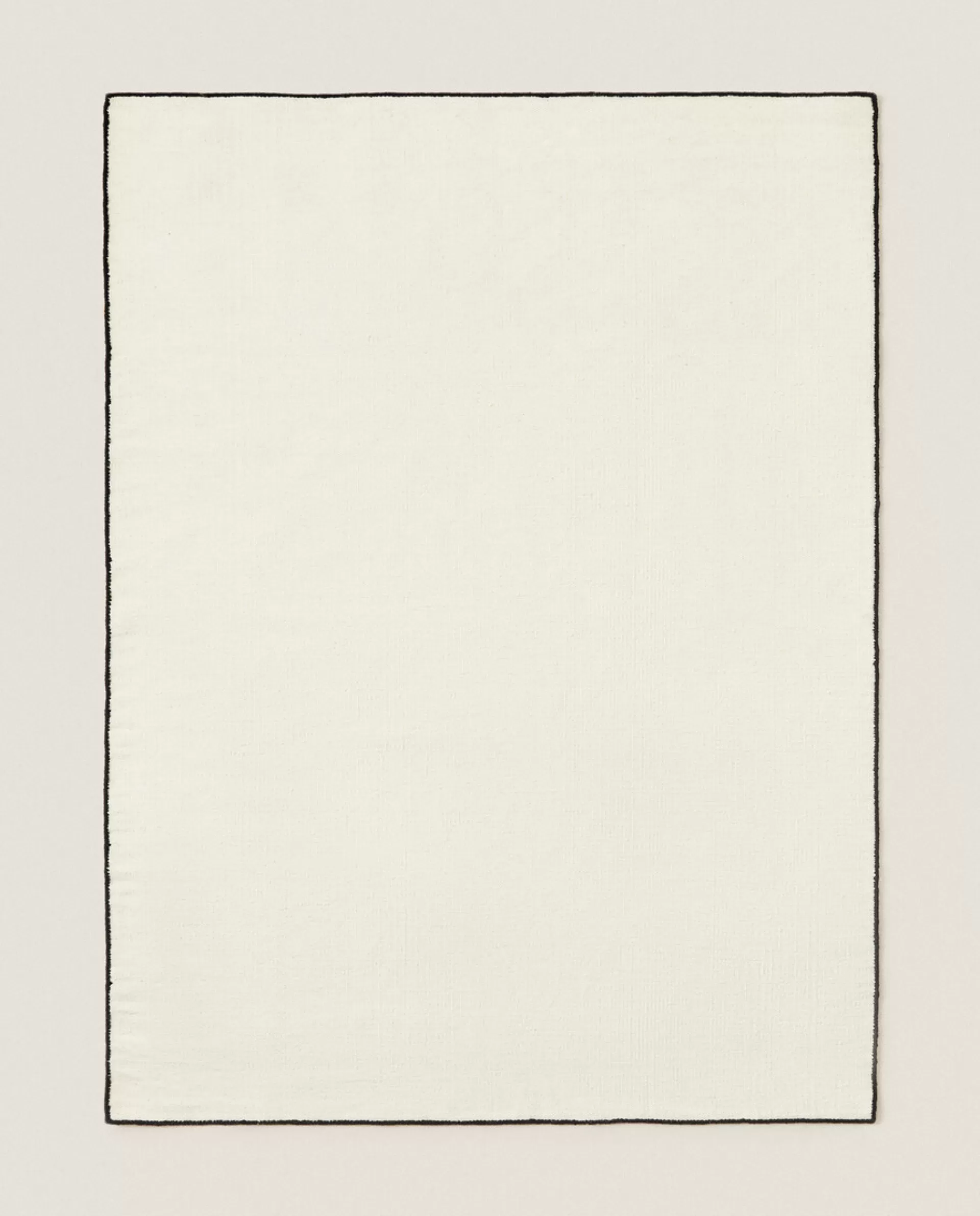 ZARA Home Wool Overlock Rug Natural Colour Clearance