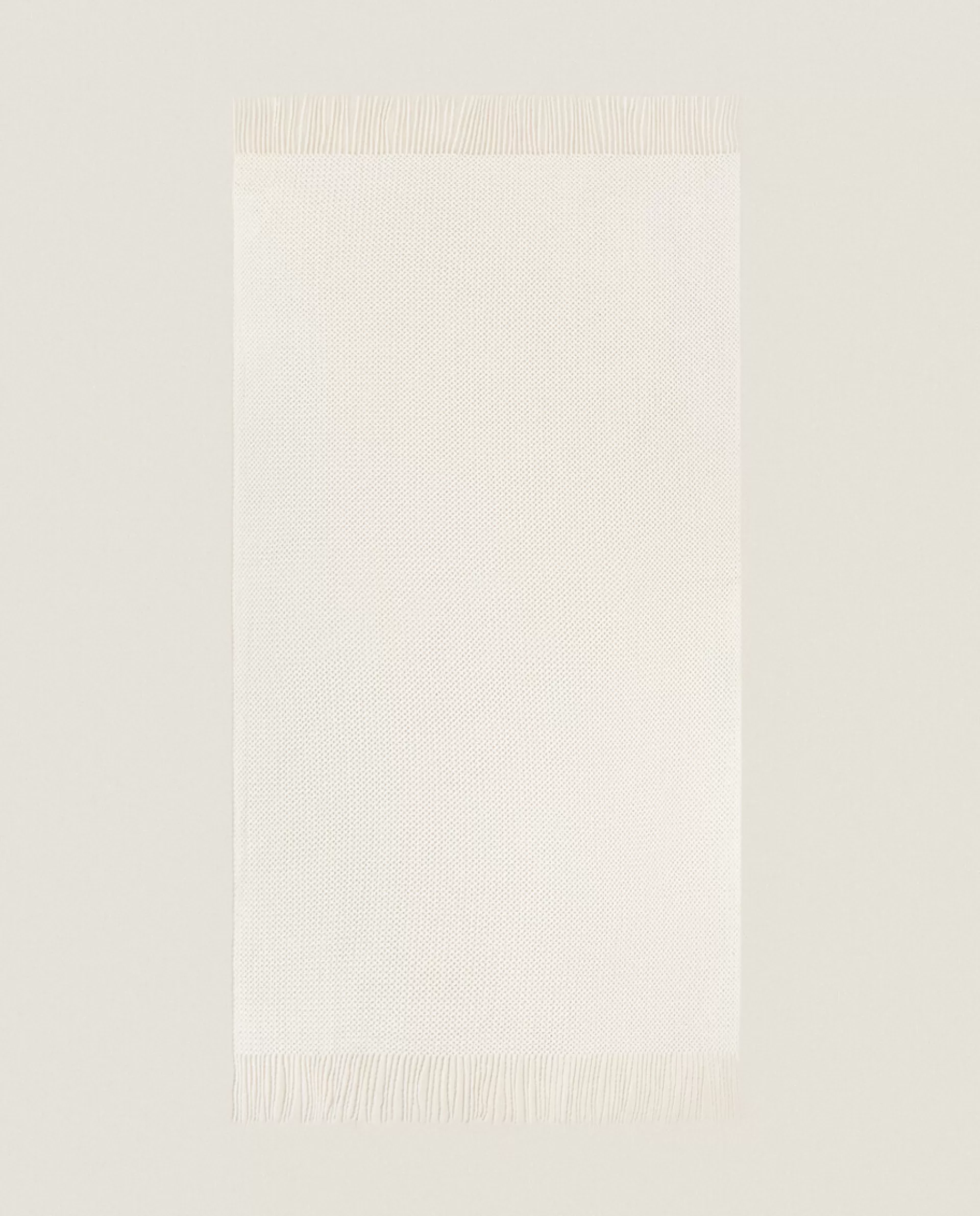 ZARA Home Woven Blanket With Fringing White Best