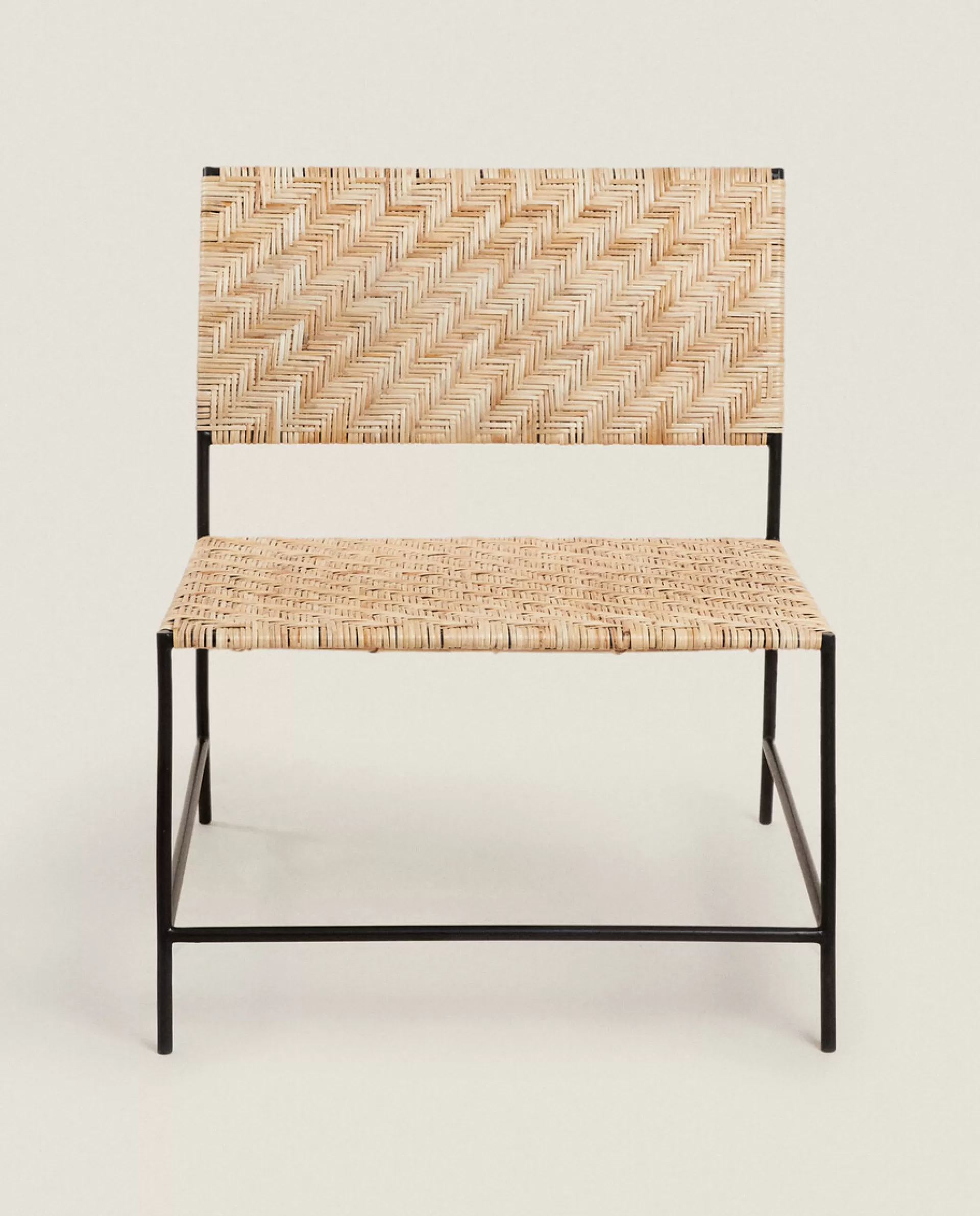 ZARA Home Woven Rattan Metal Chair 4-085 Hot