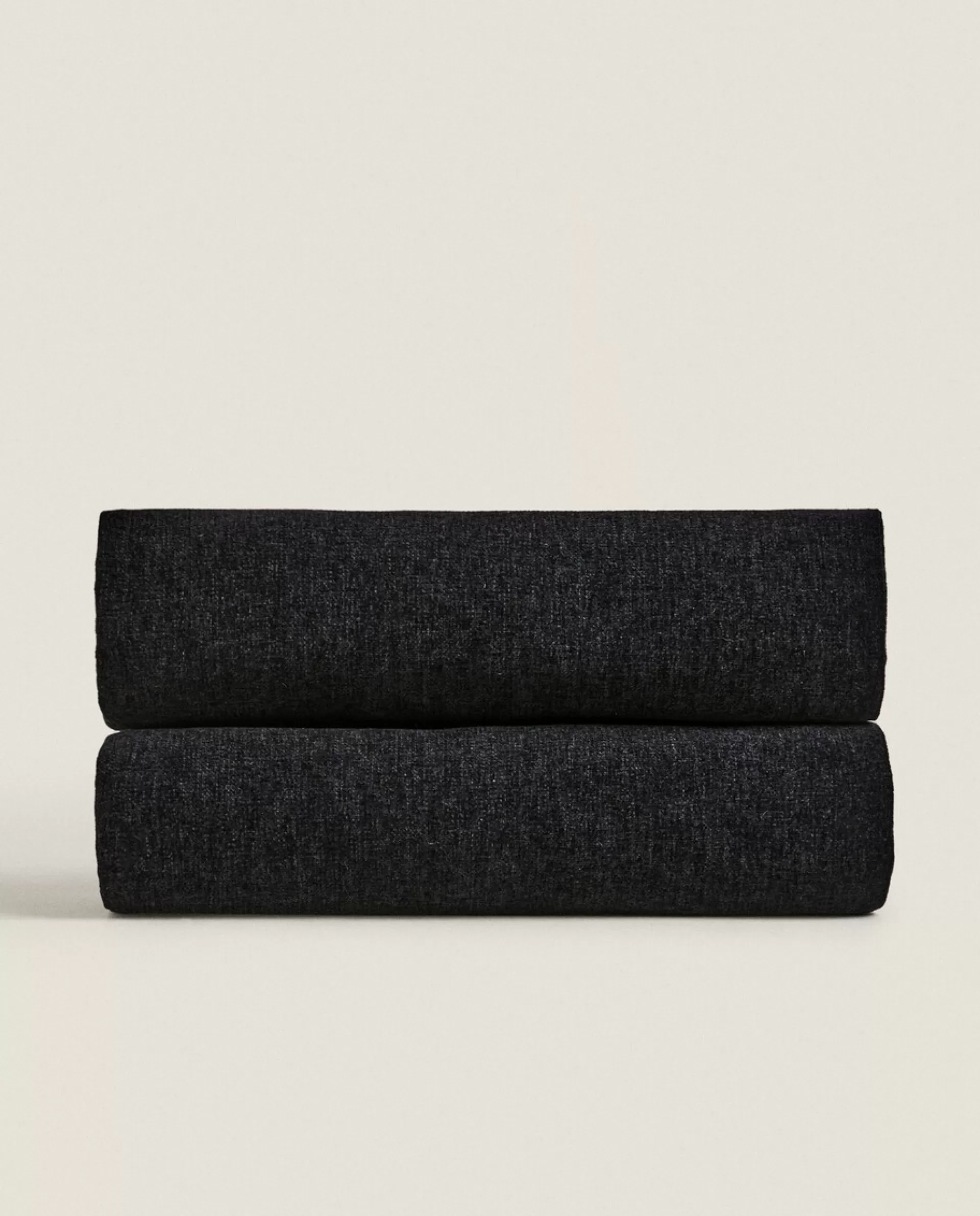 ZARA Home Xl Chenille Blanket Black Fashion