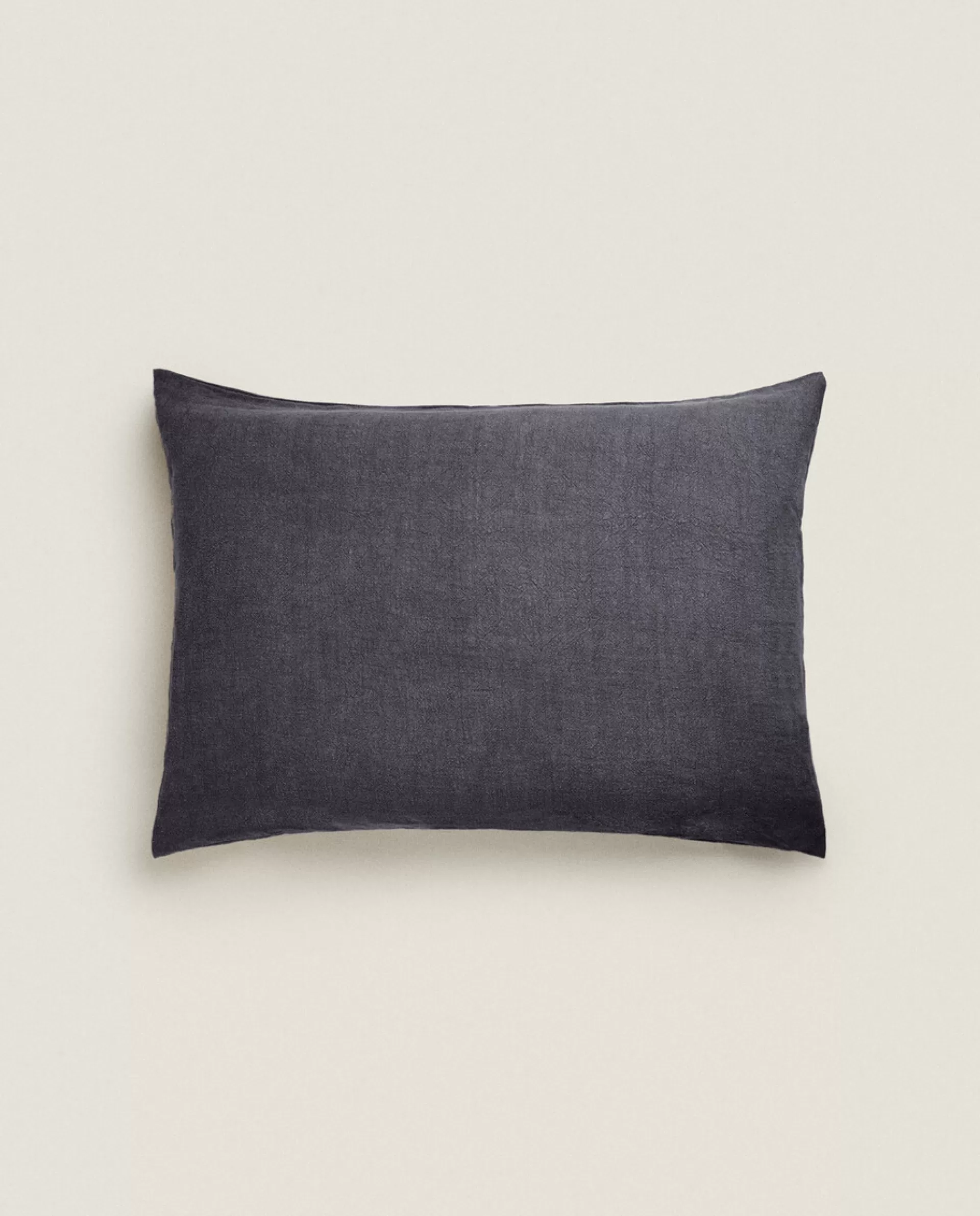 ZARA Home Xxl Linen Throw Pillow Cover Mid-Blue Cheap
