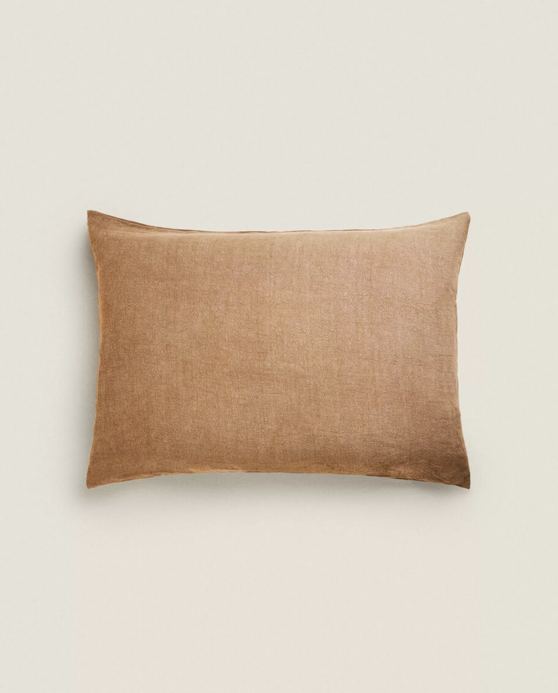 ZARA Home Xxl Linen Throw Pillow Cover Taupe Best Sale
